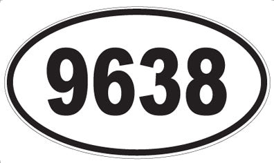 9638 - Oval Sticker