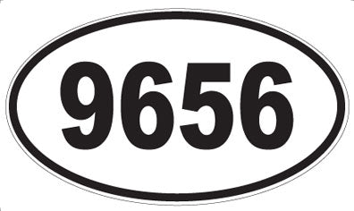 9656 - Oval Sticker
