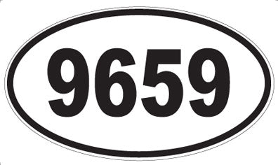 9659 - Oval Sticker