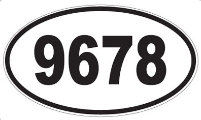 9678 - Oval Sticker