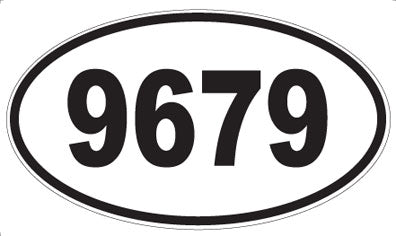 9679 - Oval Sticker