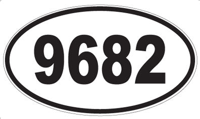 9682 - Oval Sticker