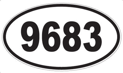 9683 - Oval Sticker