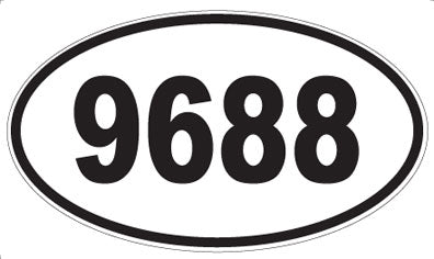 9688 - Oval Sticker