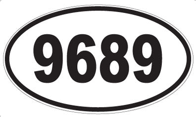 9689 - Oval Sticker