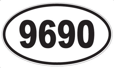 9690 - Oval Sticker