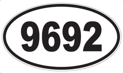 9692 - Oval Sticker