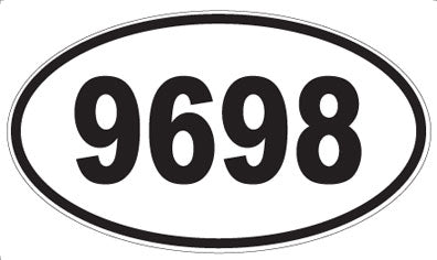 9698 - Oval Sticker