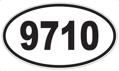 9710 - Oval Sticker