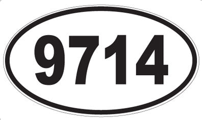 9714 - Oval Sticker
