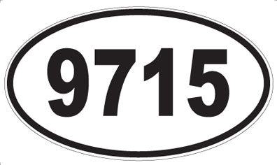 9715 - Oval Sticker