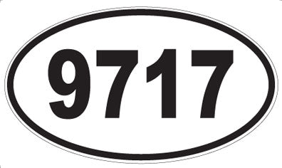 9717 - Oval Sticker