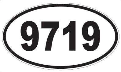 9719 - Oval Sticker