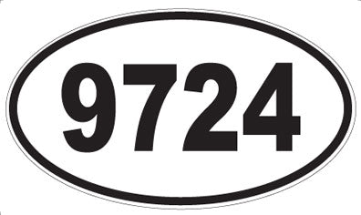 9724 - Oval Sticker