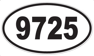 9725 - Oval Sticker