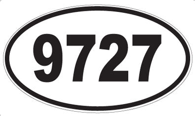 9727 - Oval Sticker