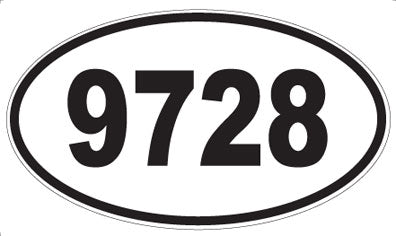 9728 - Oval Sticker