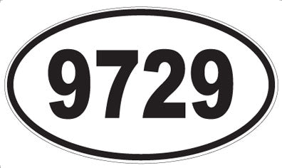 9729 - Oval Sticker