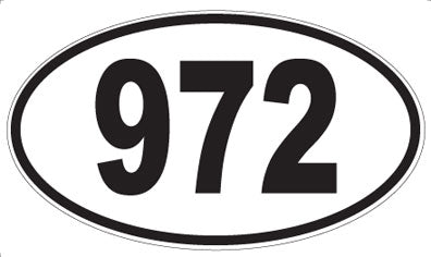 972 - Oval Sticker