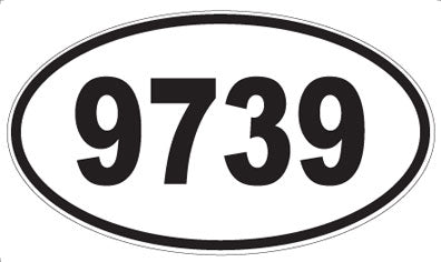 9739 - Oval Sticker