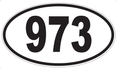 973 - Oval Sticker