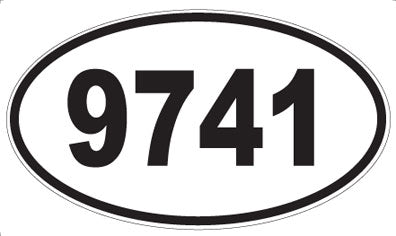 9741 - Oval Sticker