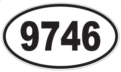 9746 - Oval Sticker