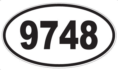 9748 - Oval Sticker