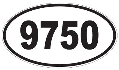 9750 - Oval Sticker