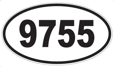 9755 - Oval Sticker