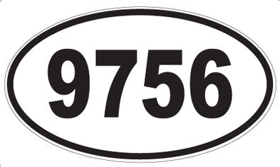 9756 - Oval Sticker