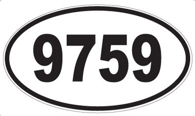 9759 - Oval Sticker