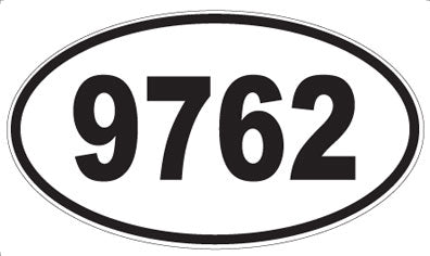 9762 - Oval Sticker