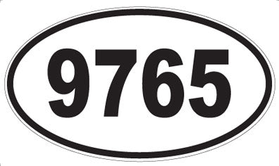 9765 - Oval Sticker