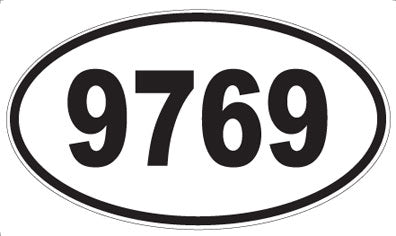 9769 - Oval Sticker