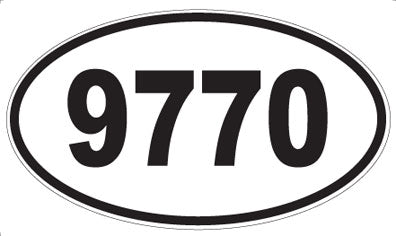 9770 - Oval Sticker