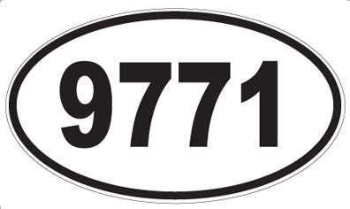 9771 - Oval Sticker