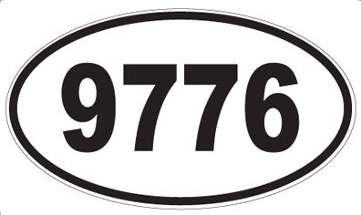 9776 - Oval Sticker
