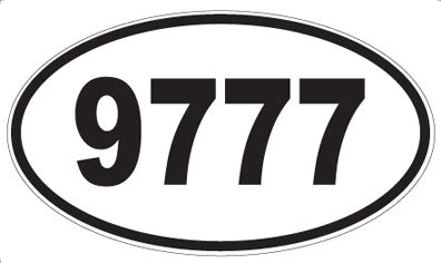 9777 - Oval Sticker