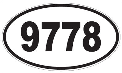 9778 - Oval Sticker