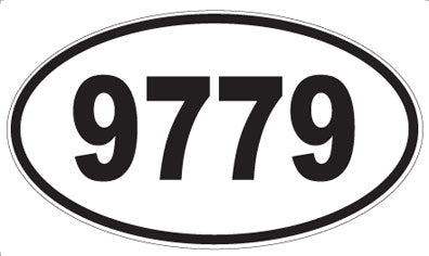 9779 - Oval Sticker