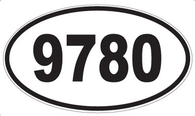 9780 - Oval Sticker