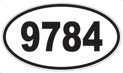 9784 - Oval Sticker
