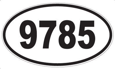 9785 - Oval Sticker