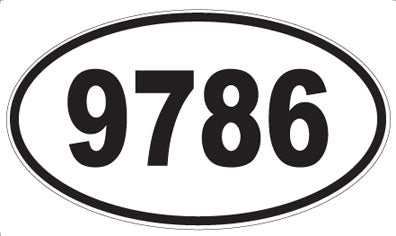 9786 - Oval Sticker