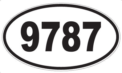 9787 - Oval Sticker