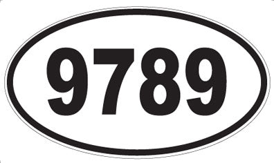 9789 - Oval Sticker