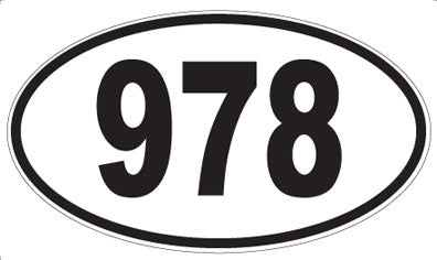 978 - Oval Sticker