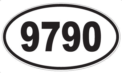 9790 - Oval Sticker