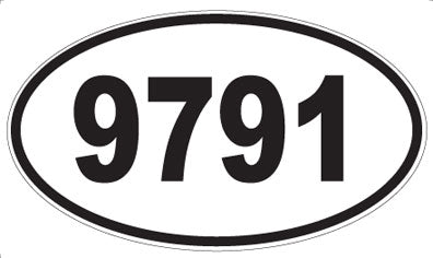 9791 - Oval Sticker